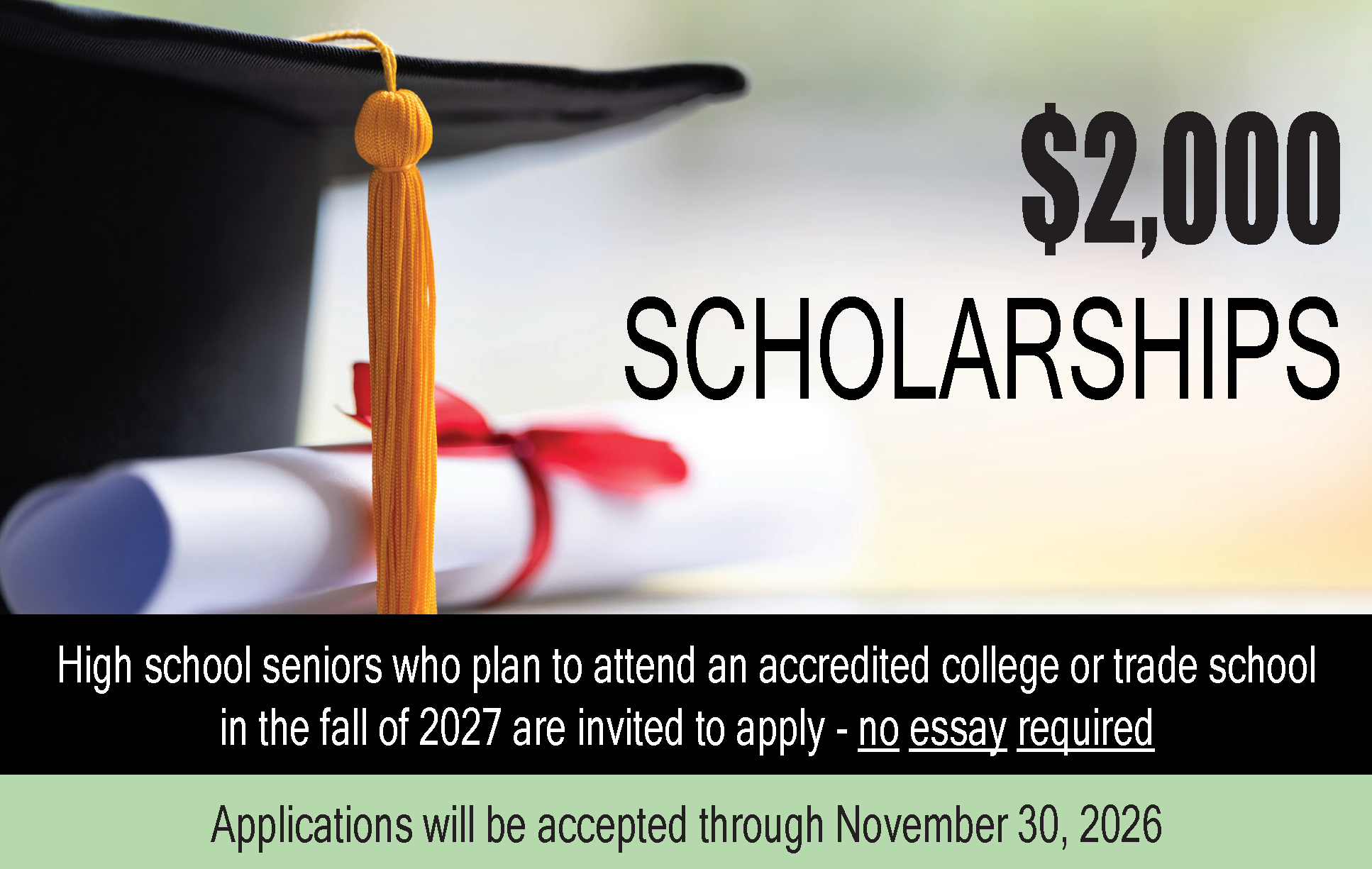 2027 Scholarship Image